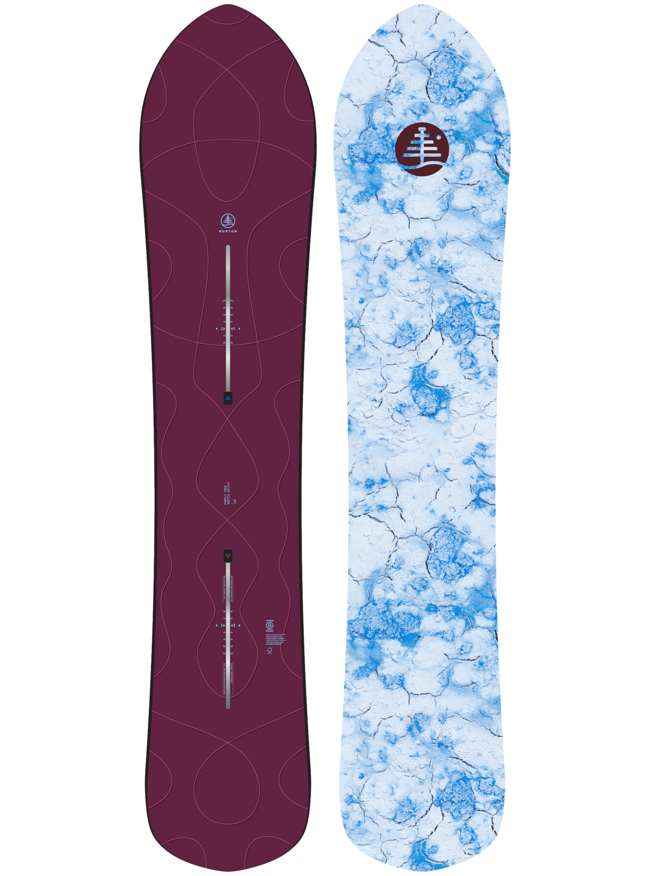 Product image of Burton Family Tree Sketch Artist Camber Snowboard[Variant:Wind]