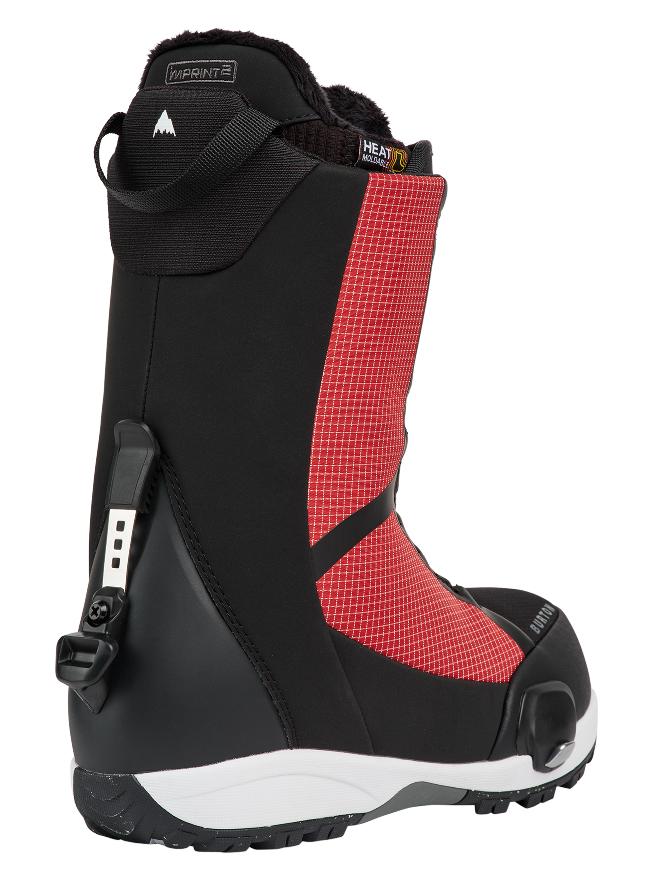 Product image of Men's Burton Waverange Step On® Snowboard Boots[Variant:Geranium Red Grid / Black]