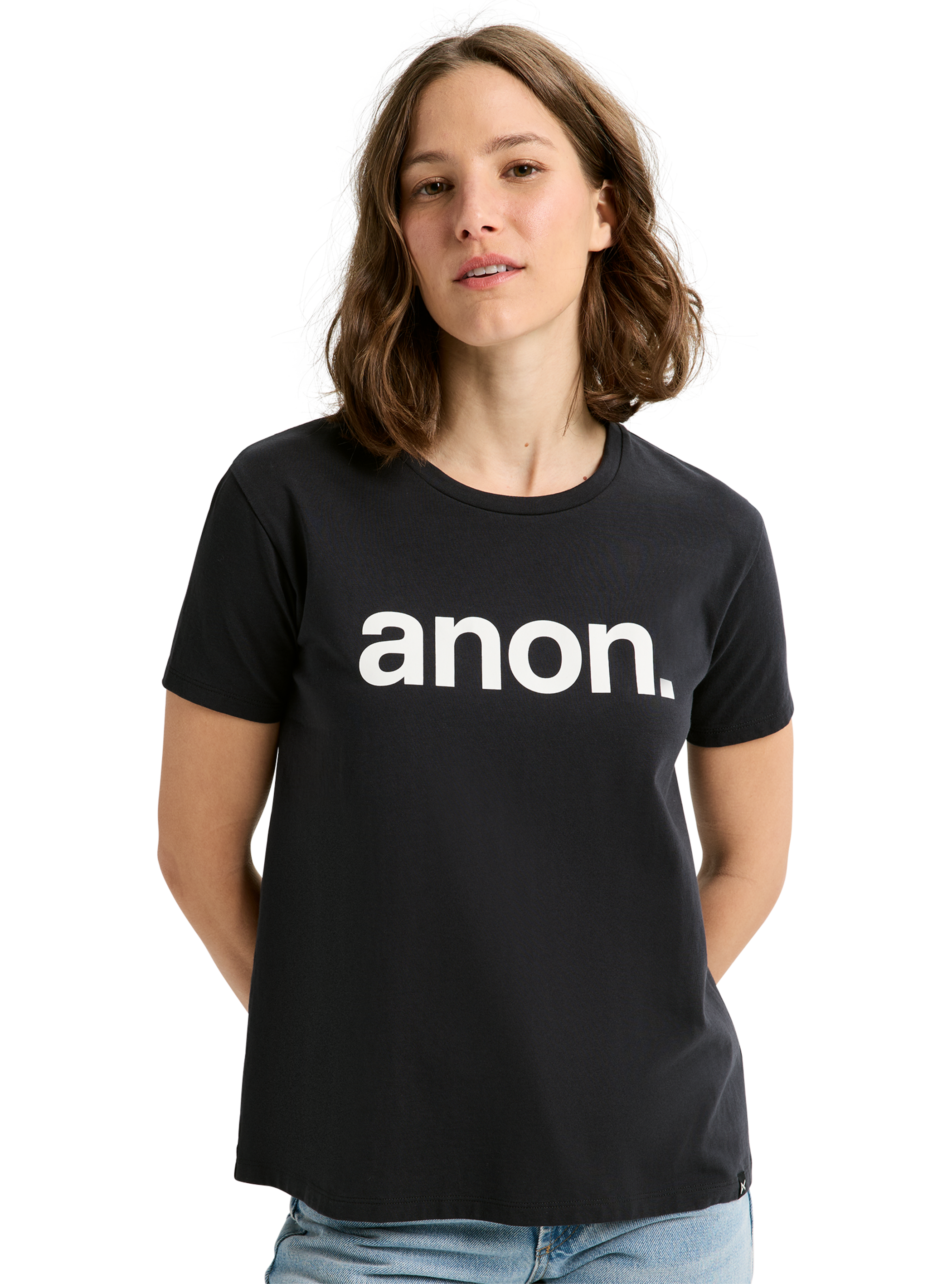 Product image of Women's Anon Short Sleeve T-Shirt[Variant:True Black]