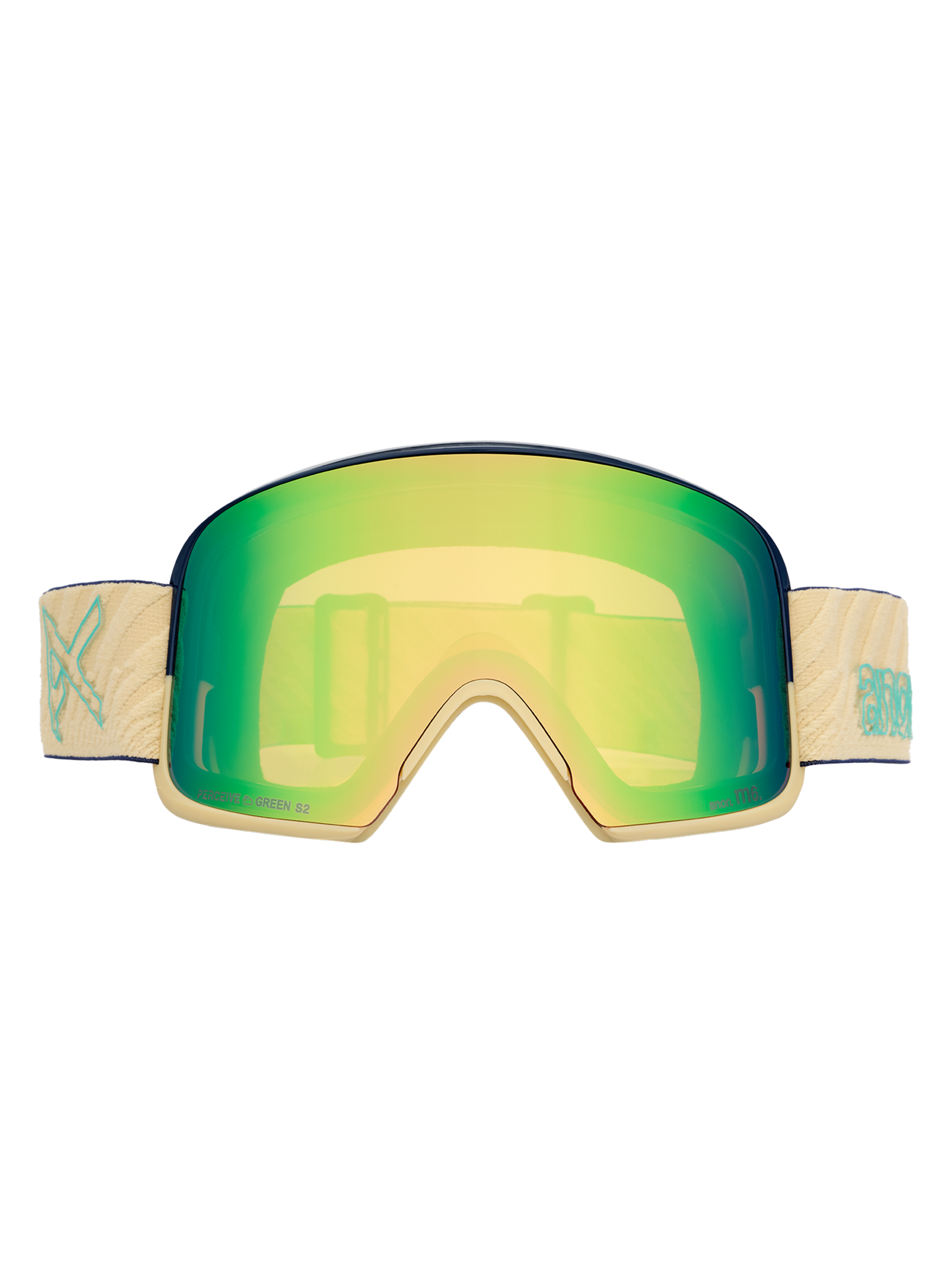 Product image of Anon M6 Goggles + Bonus Lens + MFI® Face Mask[Variant:Frame: Beechwood, Lens: Perceive Variable Green (22% / S2), Spare Lens: Perceive Cloudy Pink (53% / S1)]