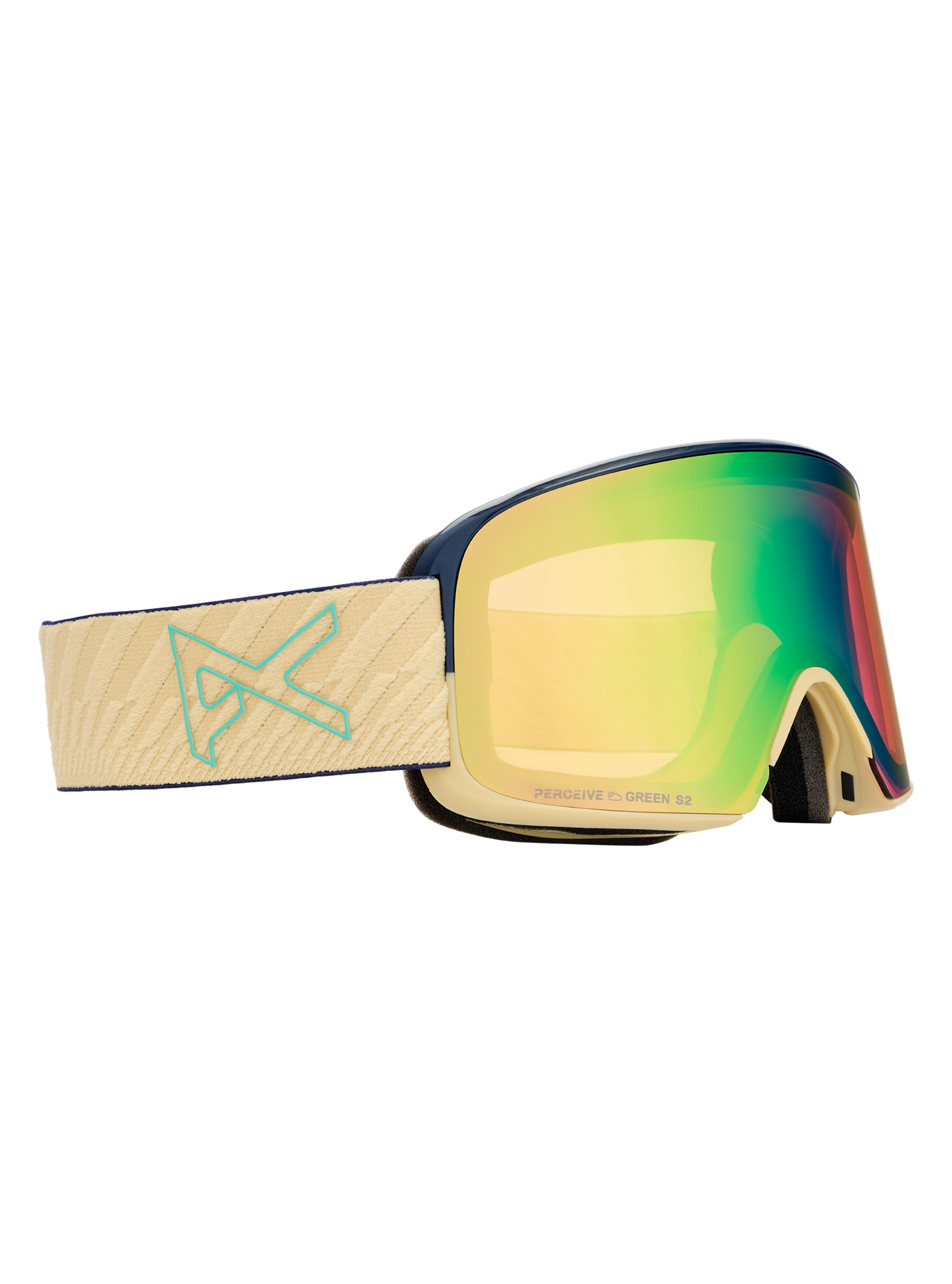 Product image of Anon M6 Goggles + Bonus Lens + MFI® Face Mask[Variant:Frame: Beechwood, Lens: Perceive Variable Green (22% / S2), Spare Lens: Perceive Cloudy Pink (53% / S1)]