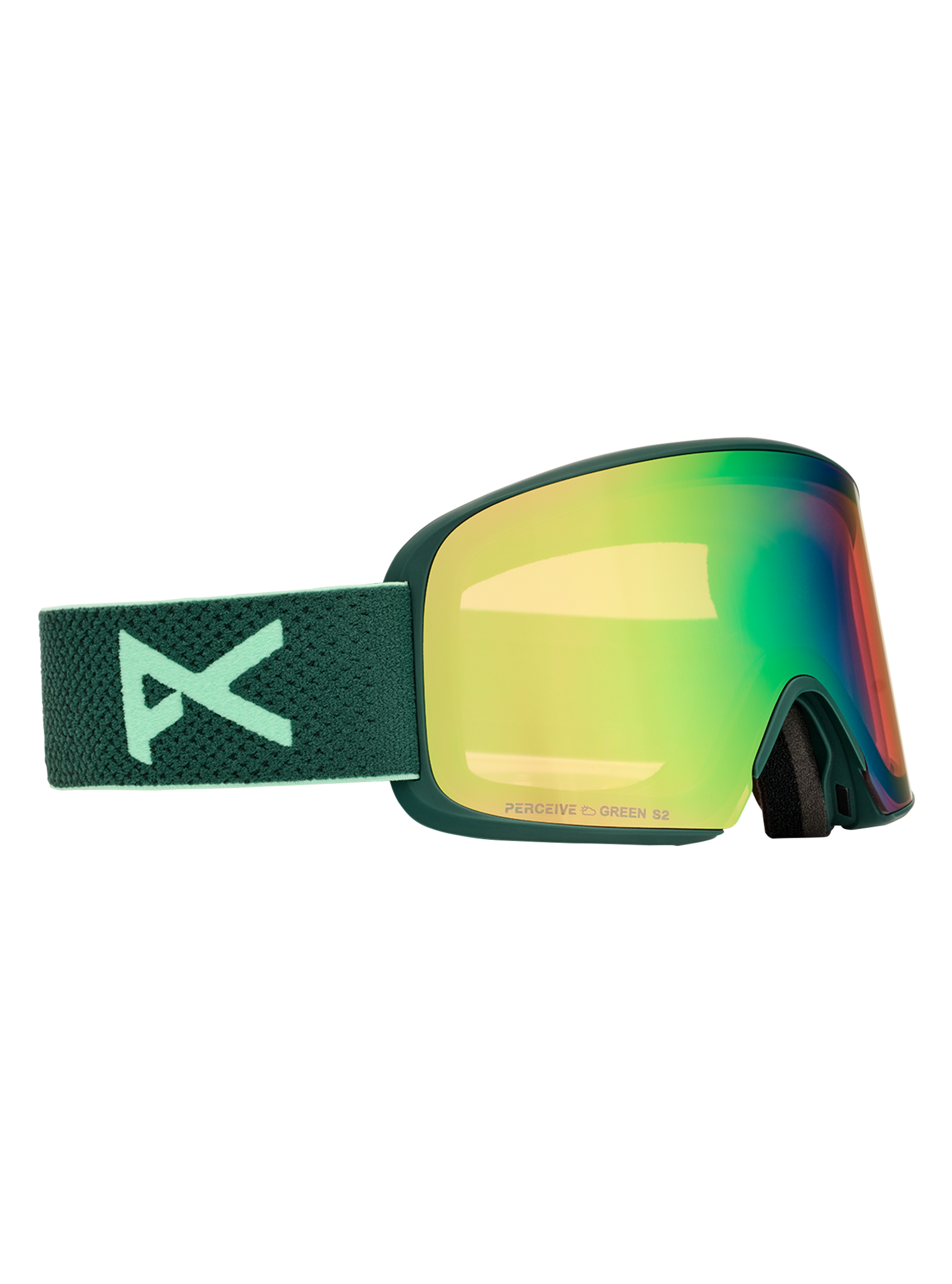 Product image of Anon M6 Goggles + Bonus Lens + MFI® Face Mask[Variant:Frame: Brunswick Green, Lens: Perceive Variable Green (22% / S2), Spare Lens: Perceive Cloudy Pink (53% / S1)]