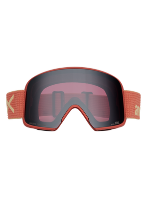 Product image of Anon M6 Goggles + Bonus Lens + MFI® Face Mask[Variant:Frame: Terracotta, Lens: Perceive Sunny Onyx (6% / S4), Spare Lens: Perceive Variable Violet (34% / S2)]