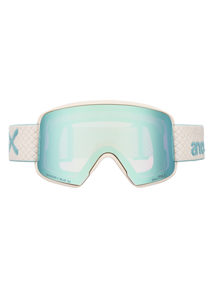 Product image of Anon M6S Goggles[Variant:Frame: Oat, Lens: Perceive Variable Blue (21% / S2), Spare Lens: Perceive Cloudy Pink (53% / S1)]