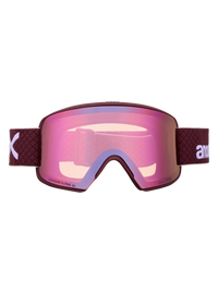 Product image of Anon M6S Goggles[Variant:Frame: Deep Cherry, Lens: Perceive Cloudy Pink (53% / S1), Spare Lens: Perceive Variable Blue (21% / S2)]