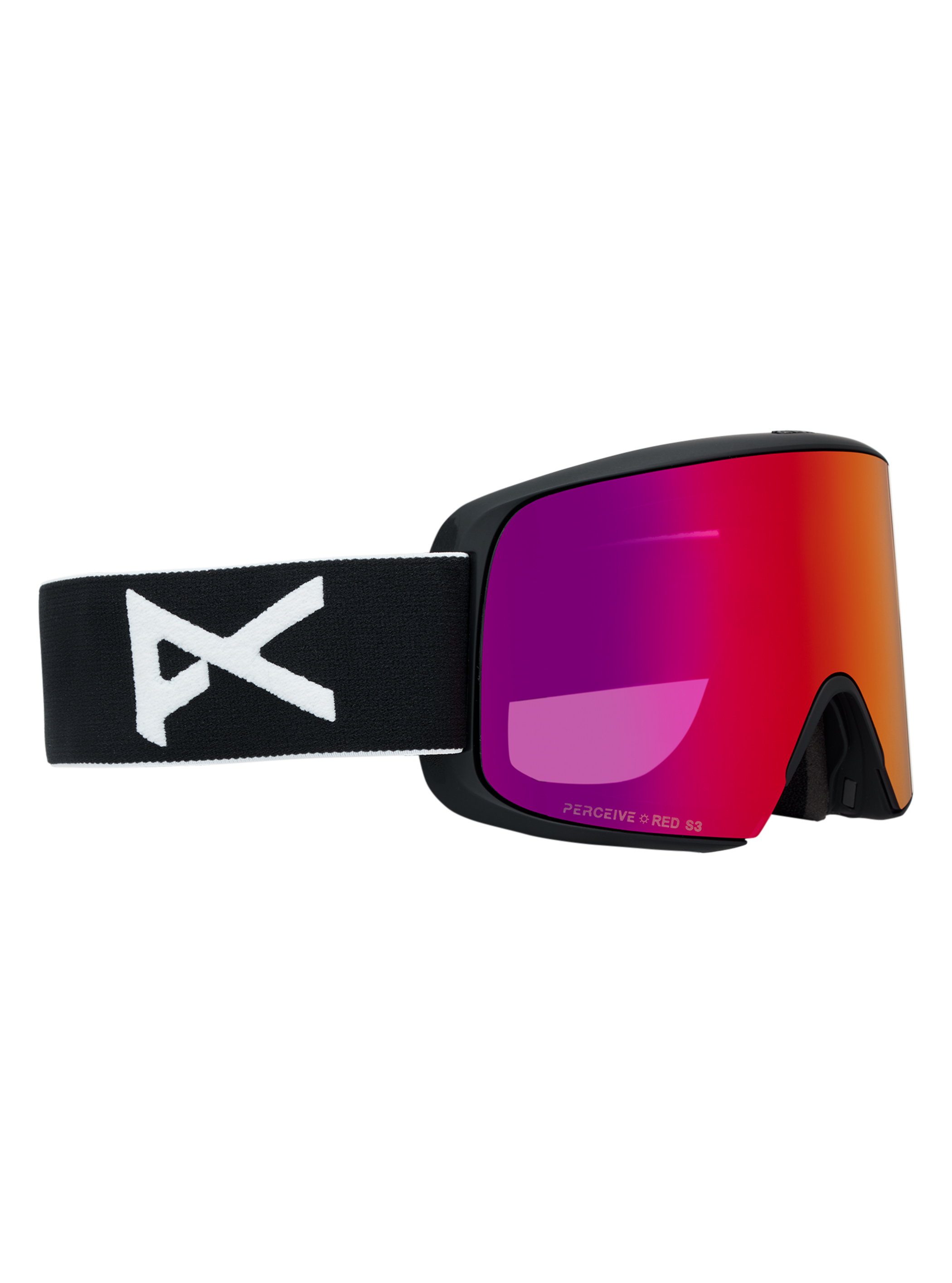 Product image of Anon M6S Goggles[Variant:Frame: Black, Lens: Perceive Sunny Red (14% / S3), Spare Lens: Perceive Cloudy Burst (59% / S1)]