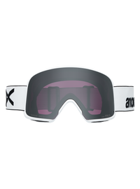 Product image of Anon M6S Goggles[Variant:Frame: White, Lens: Perceive Sunny Onyx (6% / S4), Spare Lens: Perceive Variable Violet (34% / S2)]
