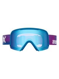 Product image of Anon Nesa S Goggles + Bonus Lens + MFI® Face Mask[Variant:Frame: Pink Denim, Lens: Perceive Variable Blue (21% / S2), Spare Lens: Perceive Cloudy Burst (59% / S1)]