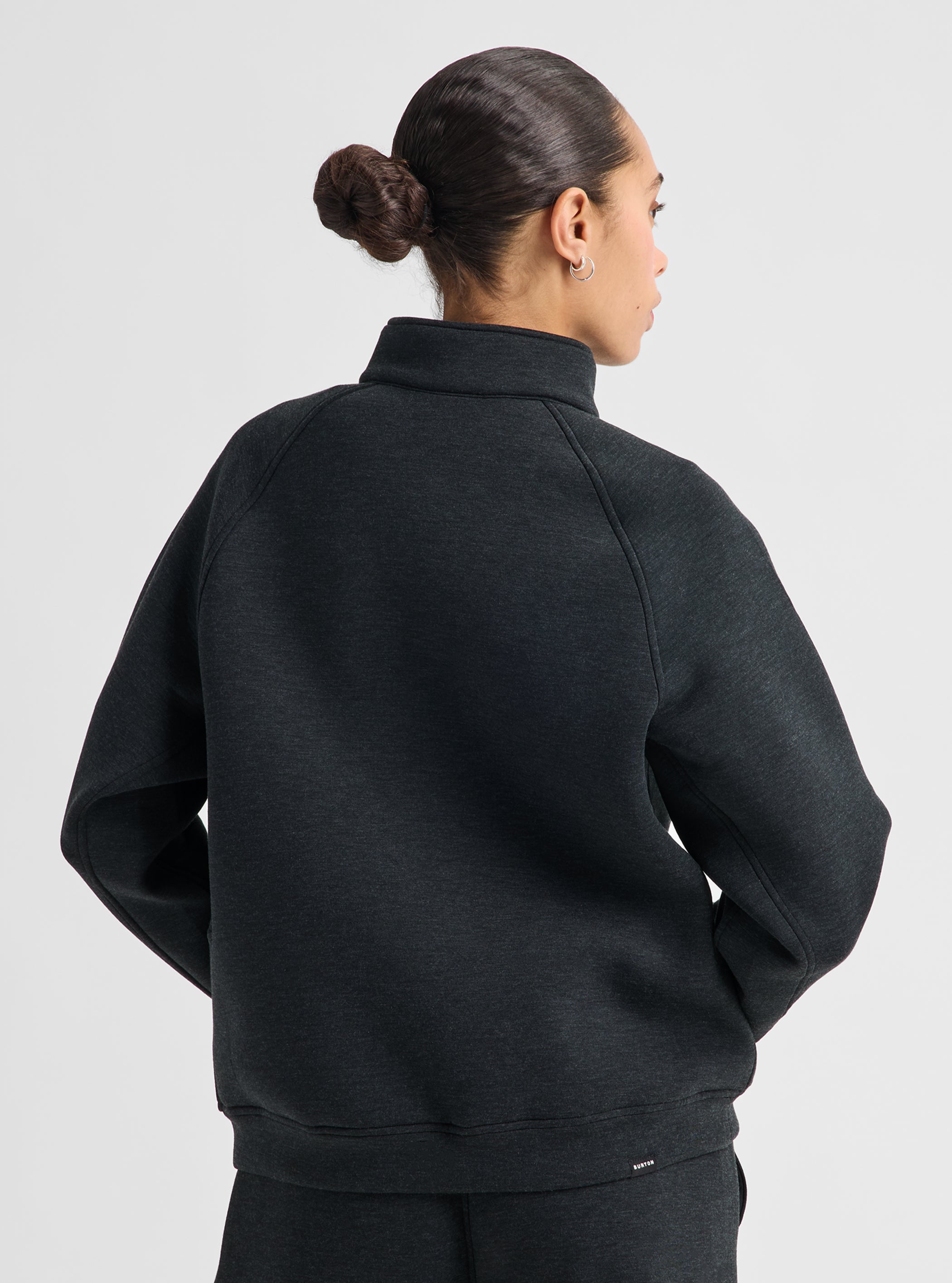 Product image of Women's Burton SpaceCloud 1/4 Zip Top[Variant:True Black Heather]