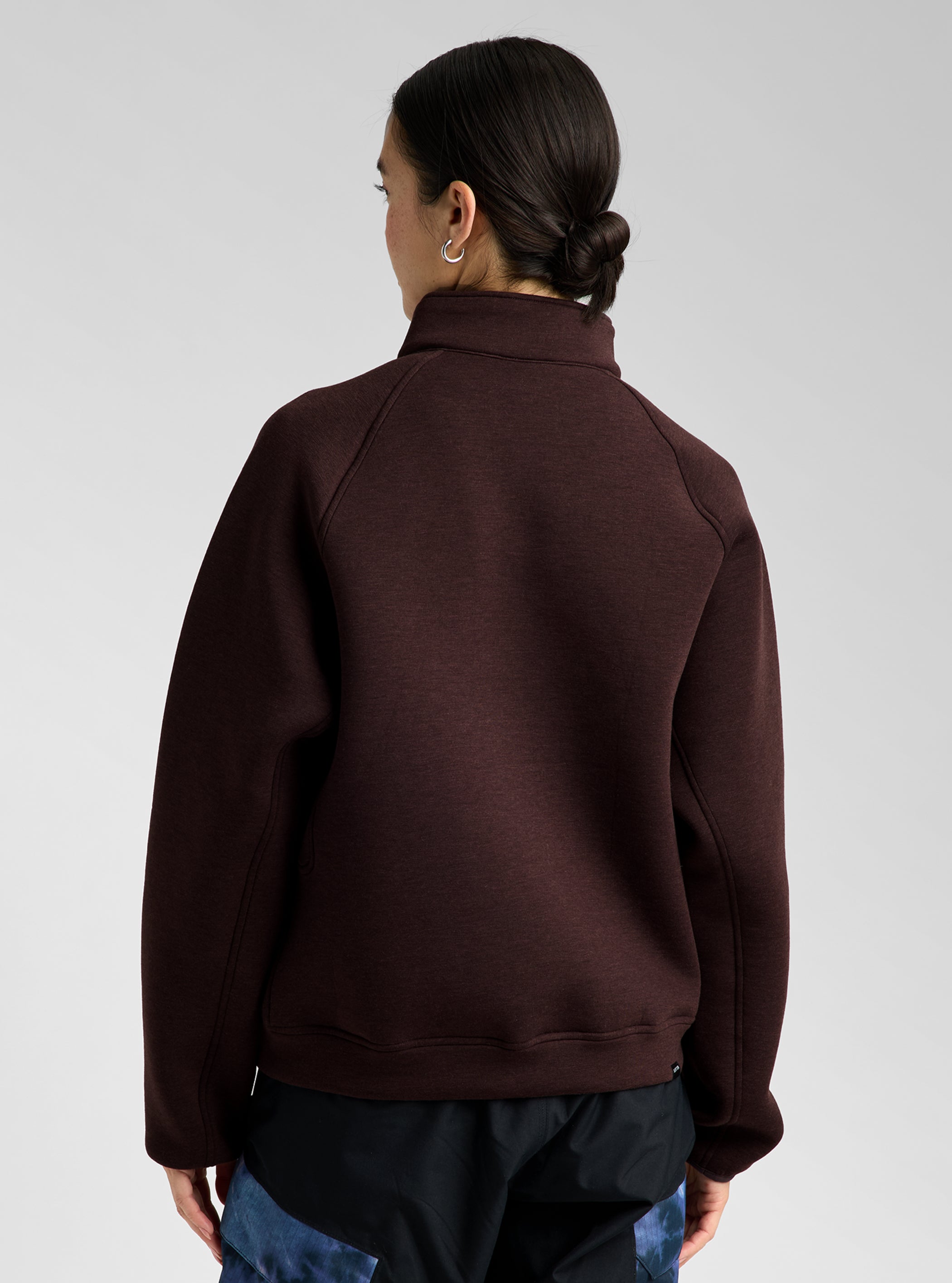 Product image of Women's Burton SpaceCloud 1/4 Zip Top[Variant:Bear Hug Brown Heather]