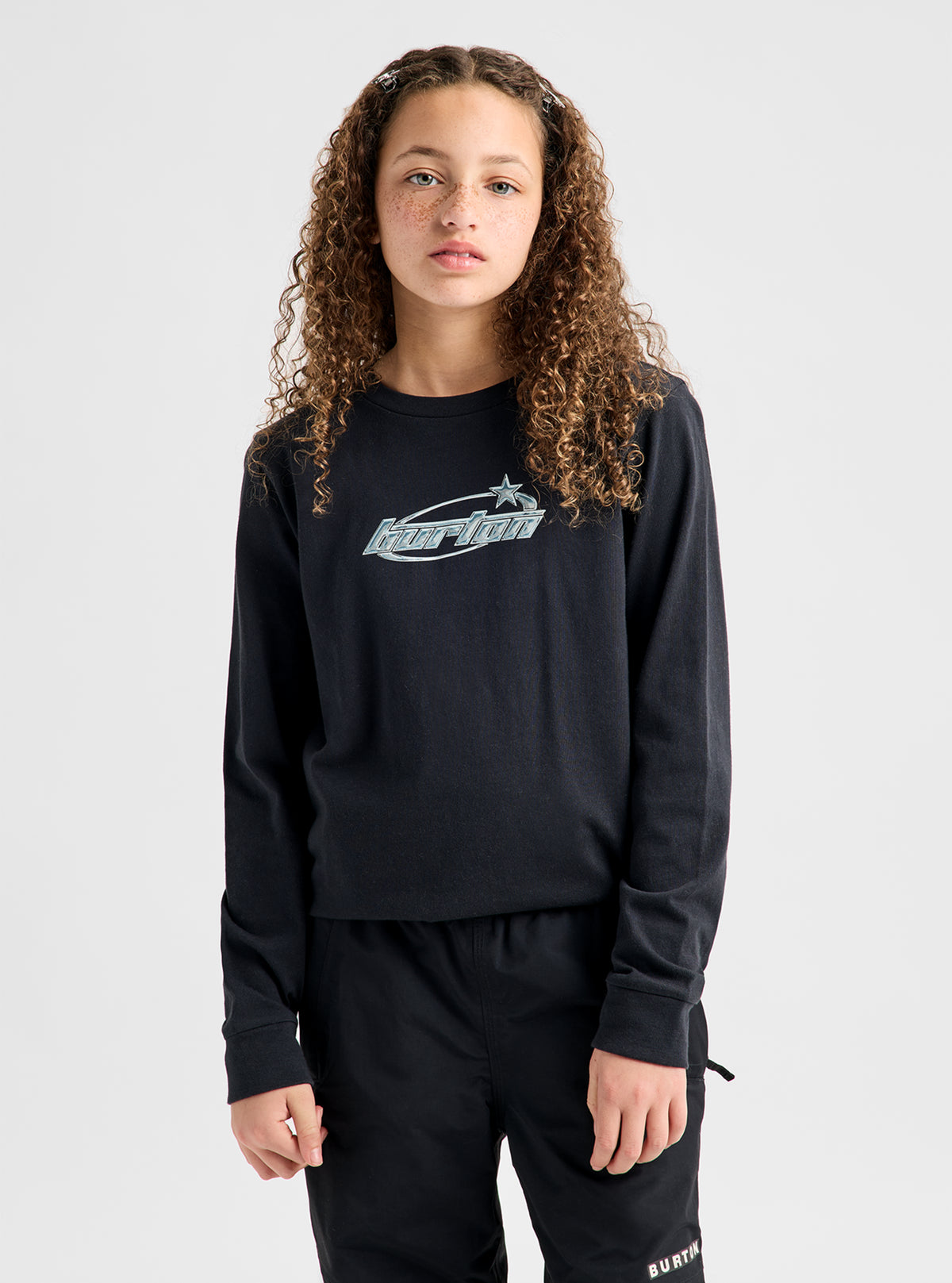 Product image of Kids' Burton Blossom 27 Long Sleeve T-Shirt[Variant:True Black]