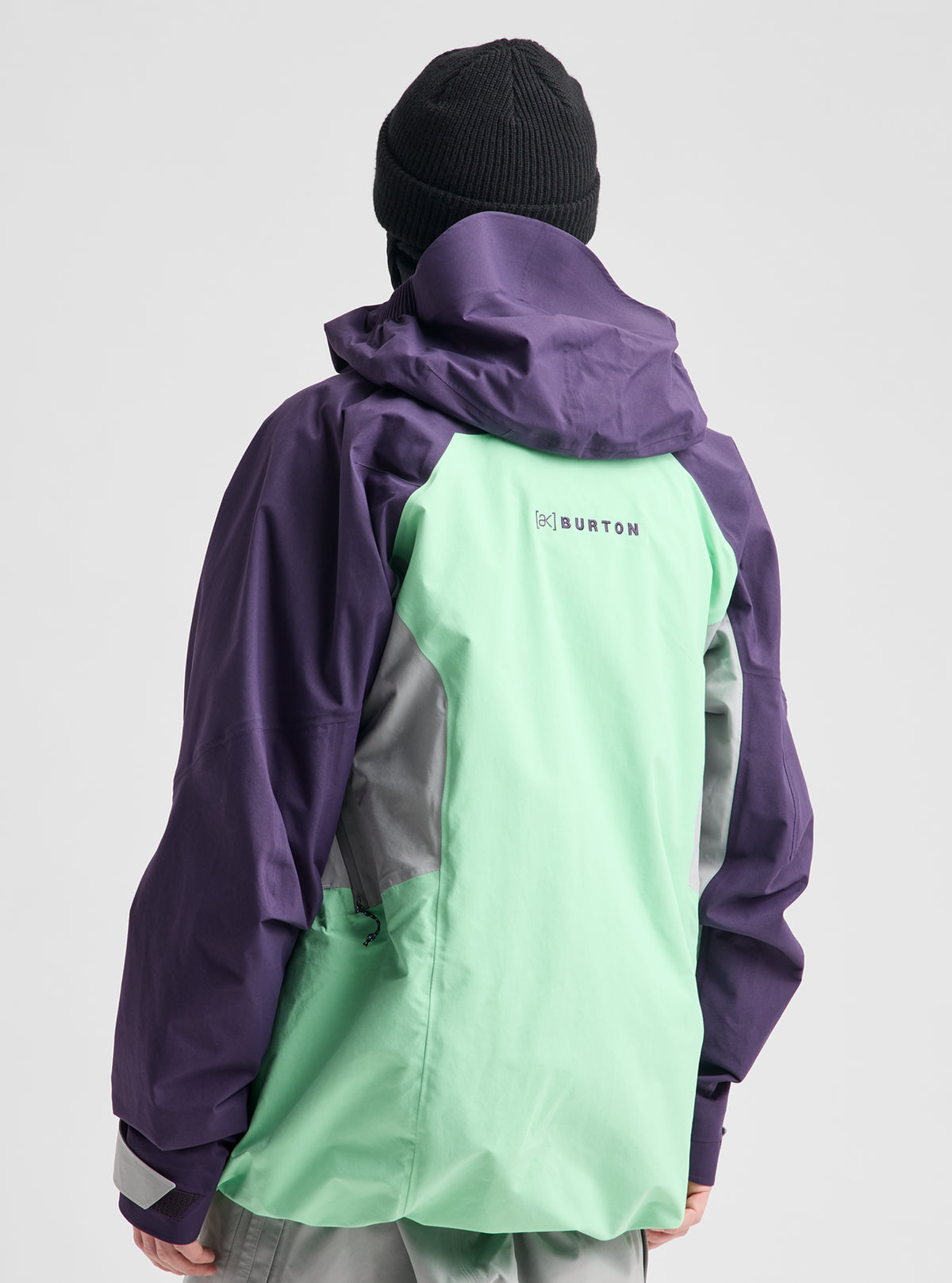 Product image of Men's Burton [ak] Swash Synthetic Insulated GORE-TEX 2L Jacket[Variant:Nightshade Purple / Apparition Gray / Green Voltage]