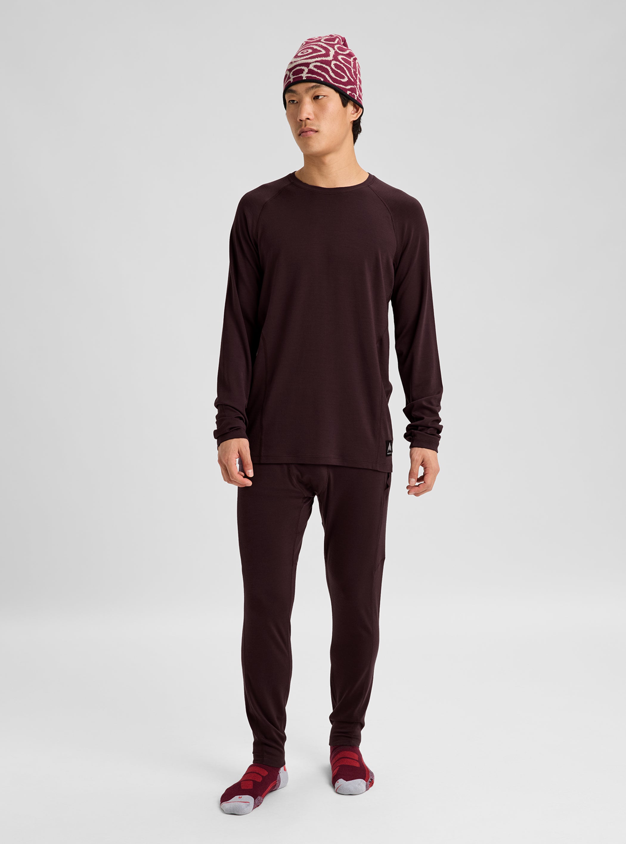 Herren Merino Blend Midweight Base Layer Crew
