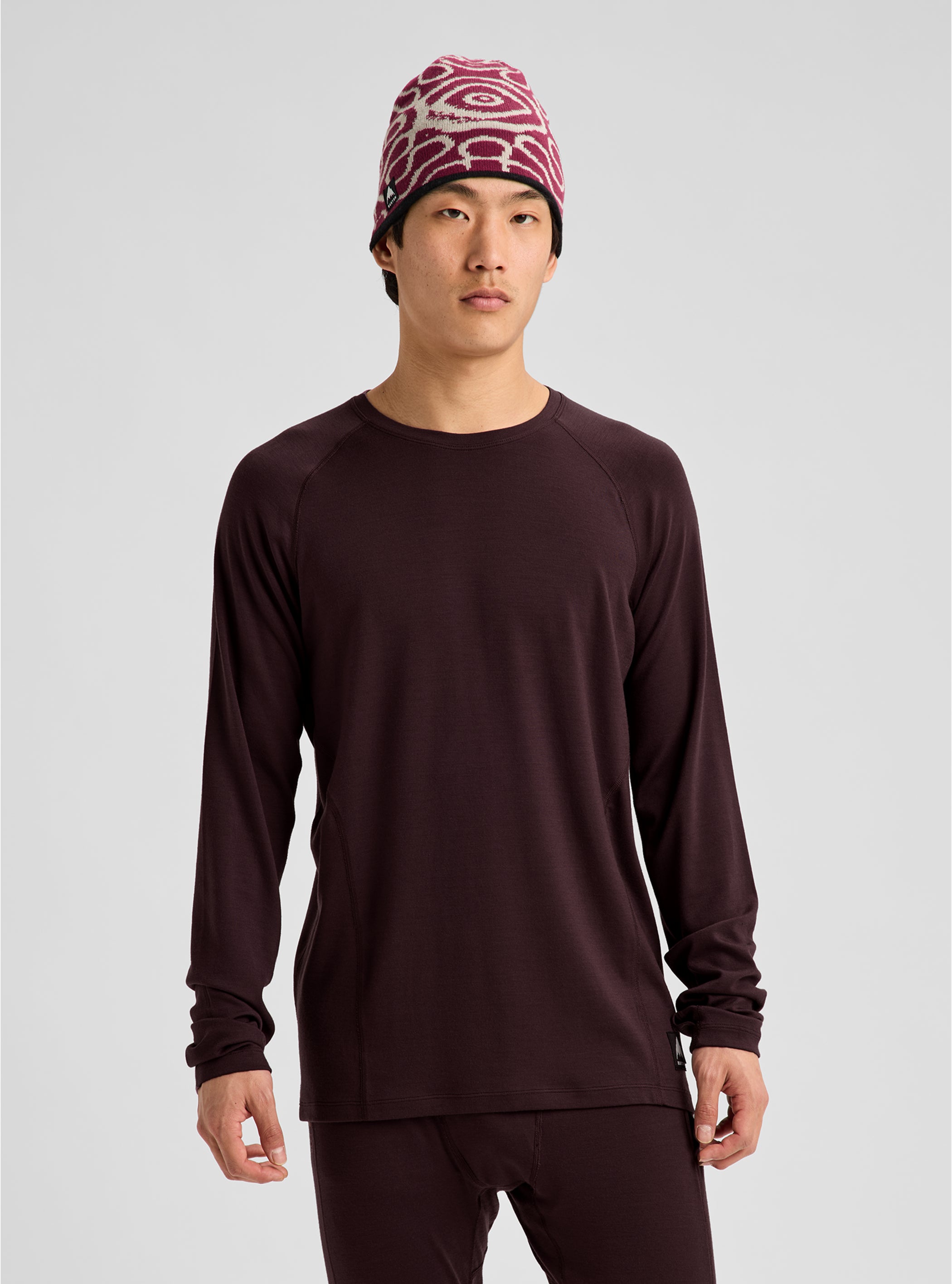 Product image of Men's Burton Merino Blend Midweight Base Layer Crew[Variant:Bear Hug Brown]