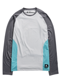 Product image of Men's Burton Synthetic Midweight Base Layer Crew[Variant:Gray Cloud / Gotham Gray / Mineral Blue]