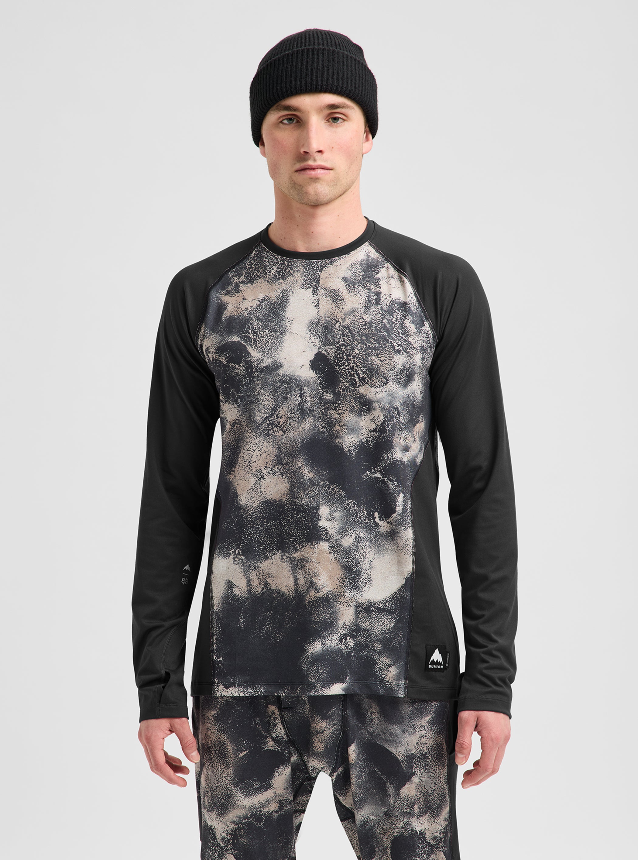 Product image of Men's Burton Synthetic Midweight Base Layer Crew[Variant:Desert Rock / Bear Hug Brown]