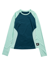 Product image of Women's Burton Synthetic Midweight Base Layer Crew[Variant:Atlantic Teal / Spring Frost]