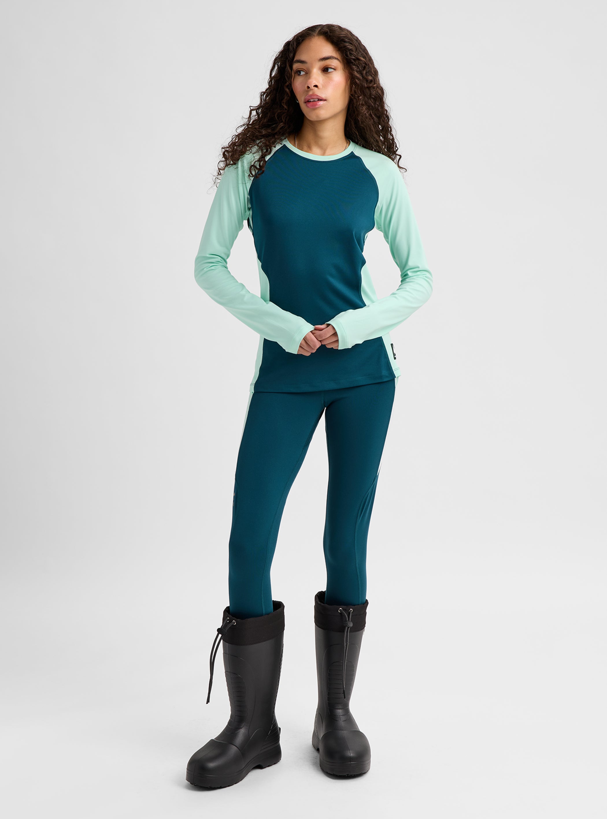 Damen Synthetic Midweight Base Layer Crew