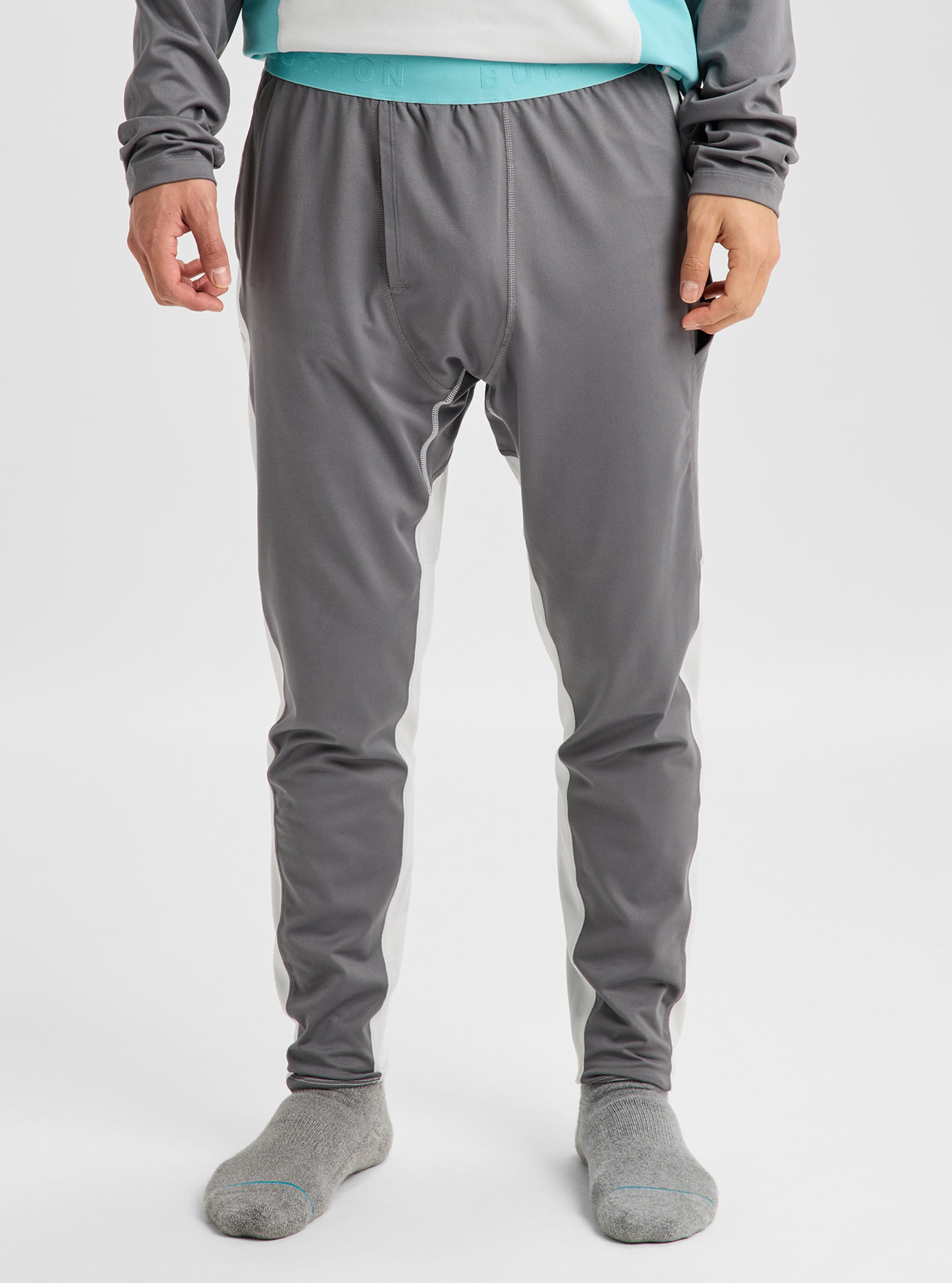 Product image of Men's Burton Synthetic Midweight Base Layer Pants[Variant:Gotham Gray / Gray Cloud]