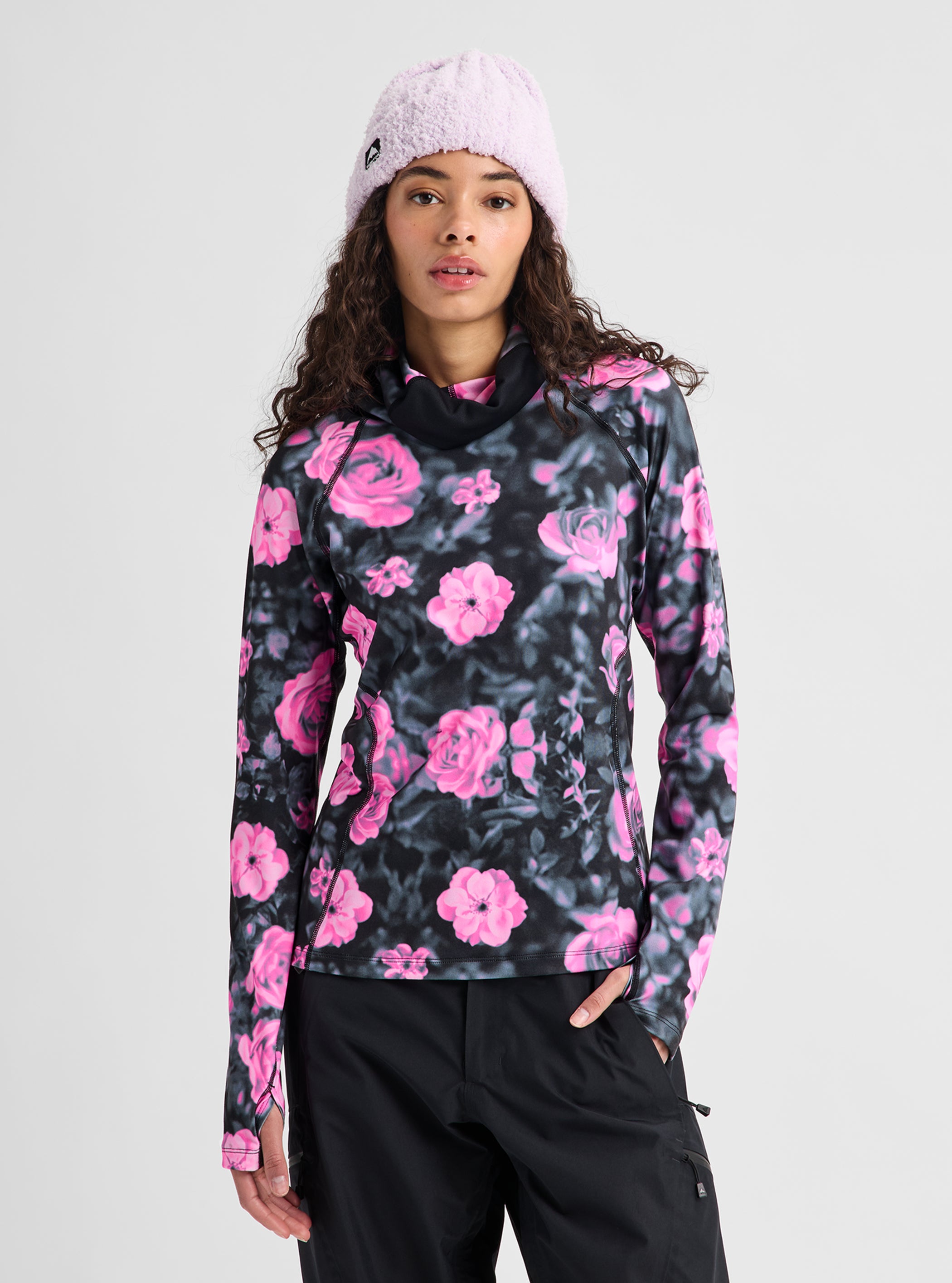 Product image of Women's Burton Synthetic Midweight Base Layer Long Neck[Variant:Shockwave Floral]