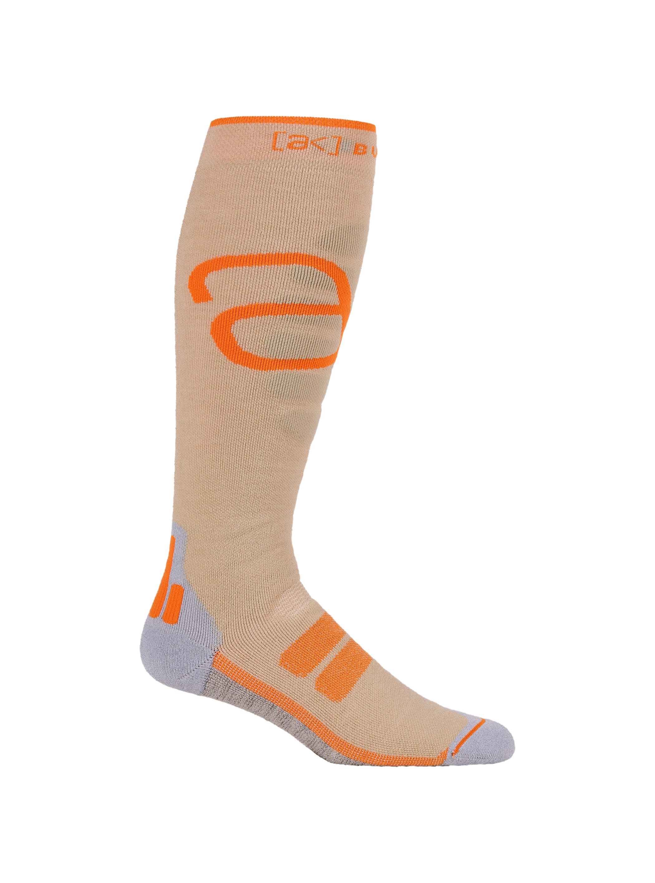 Product image of Burton [ak] Performance+ Socks[Variant:Chinchilla Gray / Goldfish Orange]