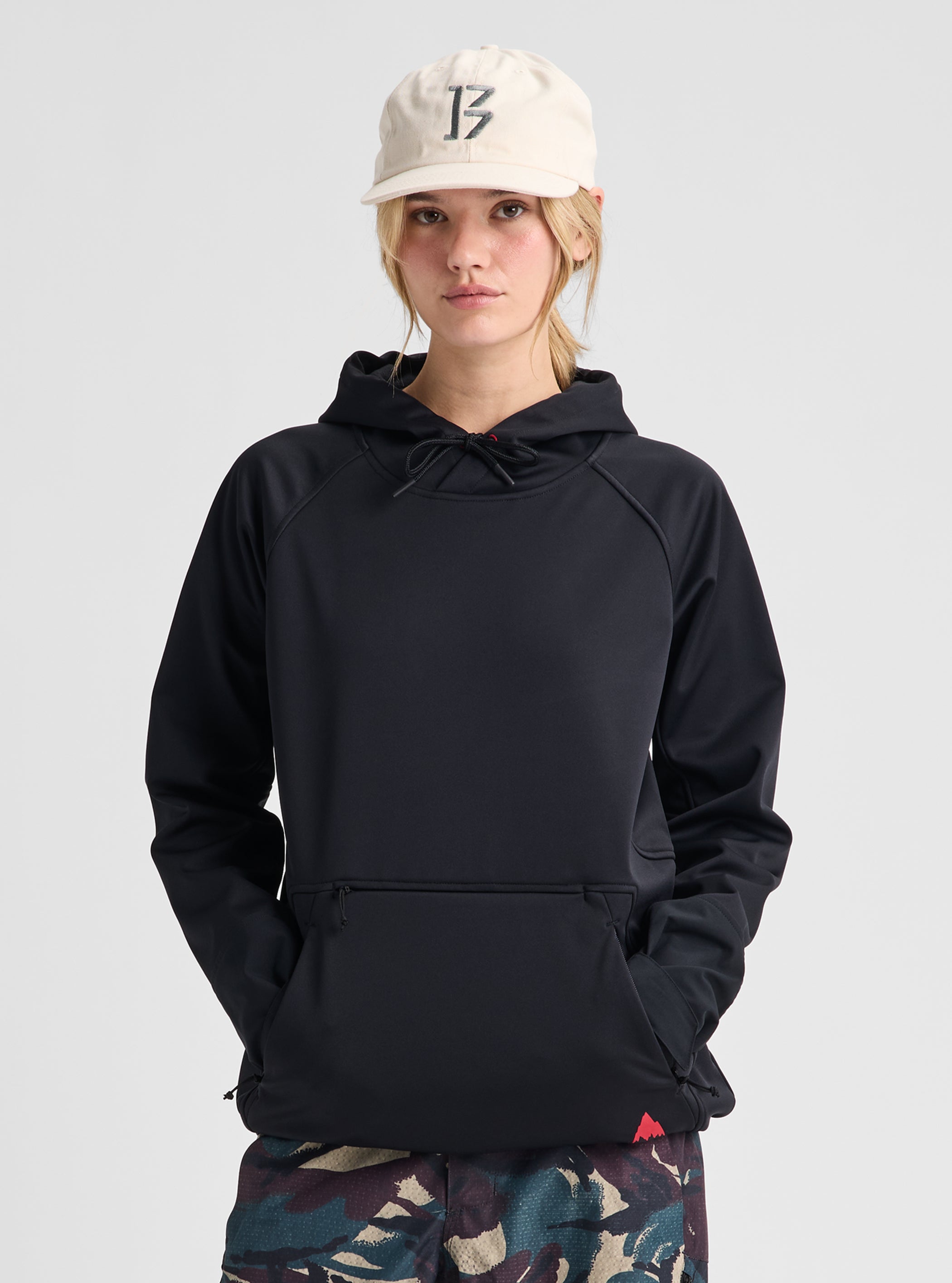 Product image of Burton Crown Weatherproof Riding Pullover Hoodie[Variant:True Black]
