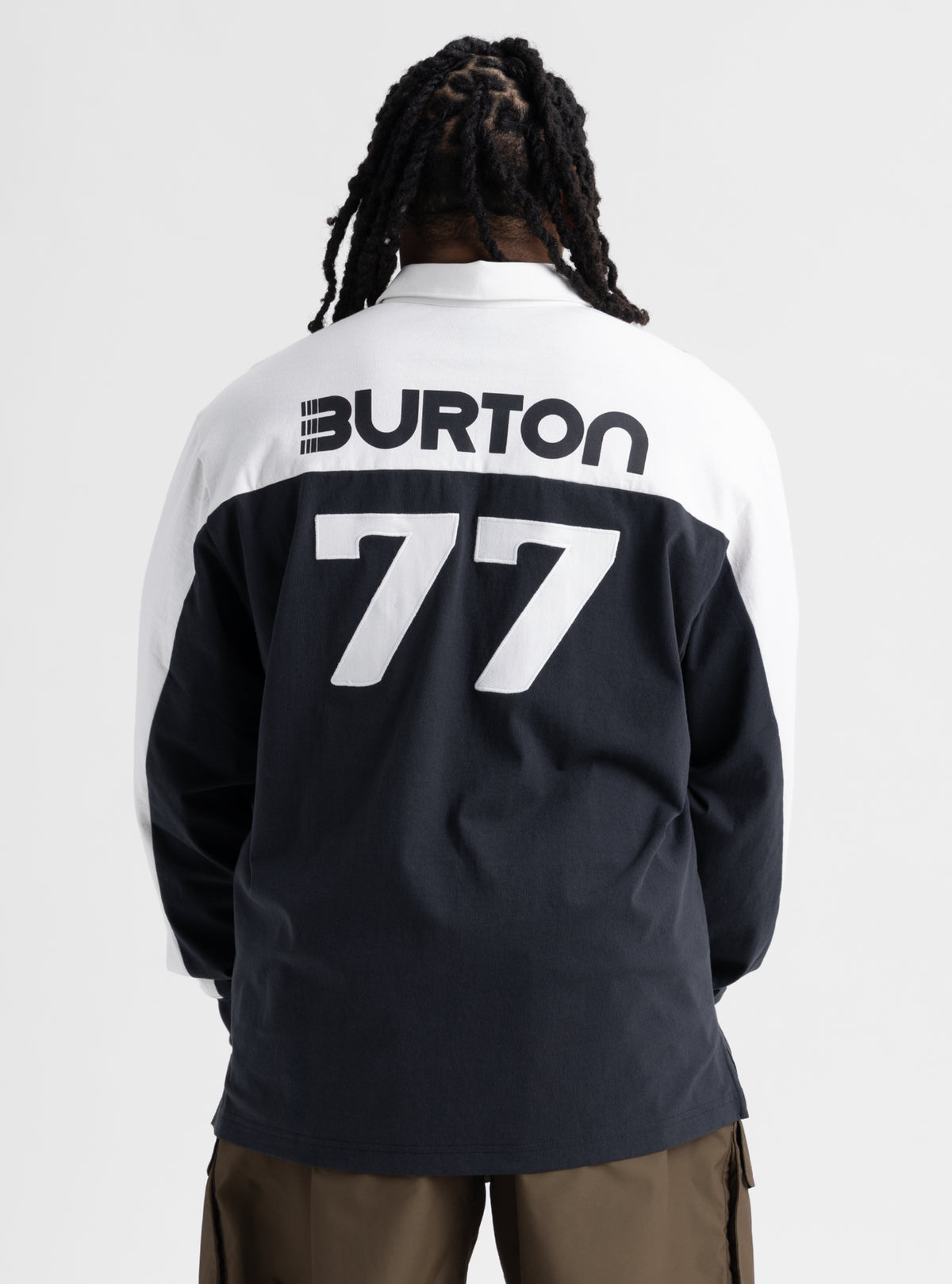Product image of Men's Burton Rugby Shirt[Variant:True Black / Stout White]