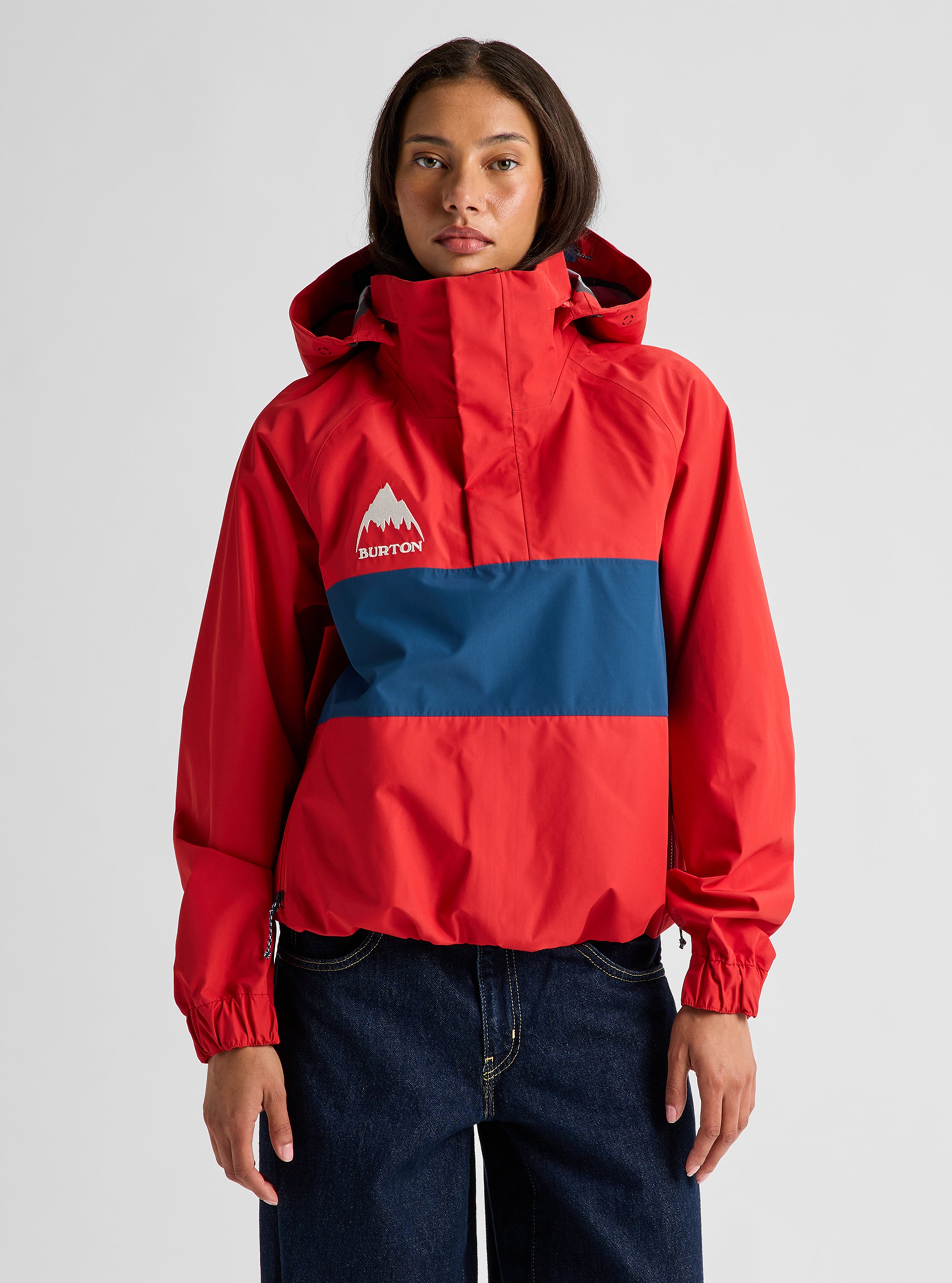Product image of Burton 50th 85 Powdershell 3L Jacket[Variant:Performer Red / Selvedge Blue]