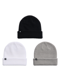 Product image of Burton DND Beanie (3 Pack)[Variant:True Black / Sharkskin / Stout White]