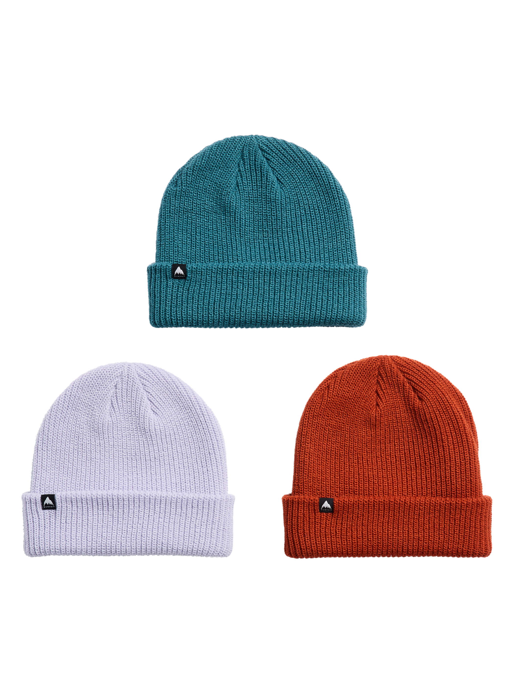 Product image of Burton DND Beanie (3 Pack)[Variant:Atlantic Teal / Spiced Chai / Moondust Purple]