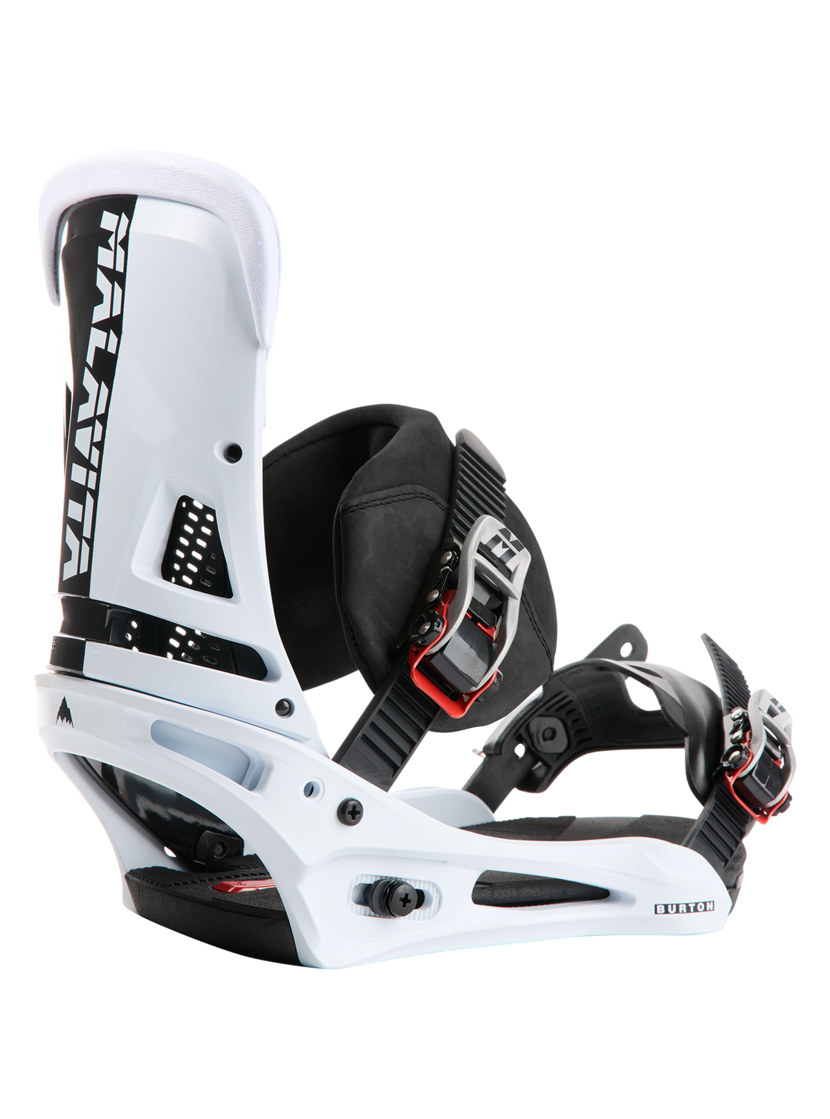 Product image of Men's Burton Malavita X Snowboard Bindings[Variant:Black / White]