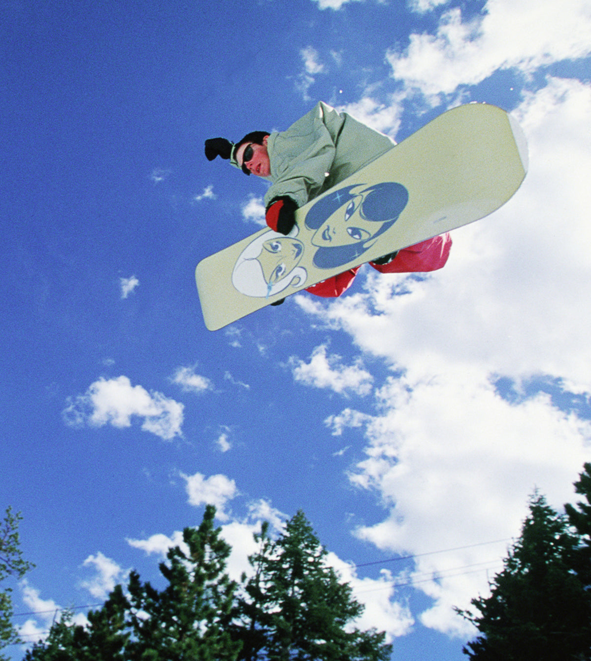 Rider Jeff Anderson mid-air