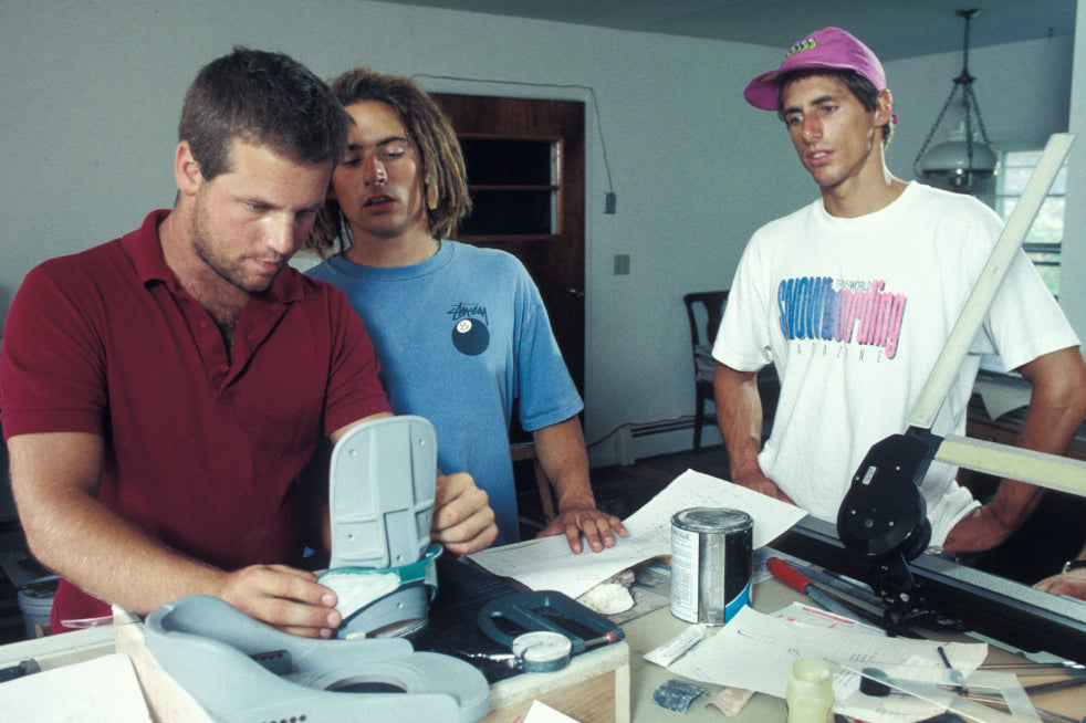 early days working on binding mounting system