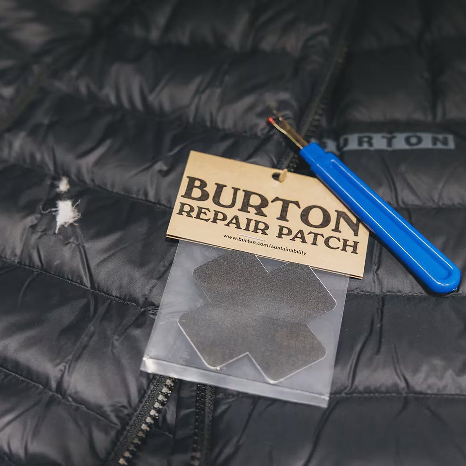 photo of a down jack patch kit 