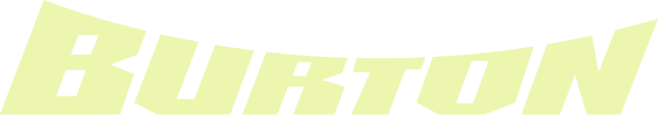 Burton warped text logo